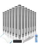 CHAMPKEY Y-LITE Golf Grips 13 Pack | All Weather Performance Rubber Golf Club Grips with Repair Kits | High Traction & Texture Control Technology | Standard Grey - Buy Online on GoSupps.com
