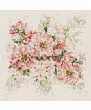 Janlynn Garden Roses Cross Stitch Kit - 14 Count, 13x13 Inch | Pink - Buy Online on GoSupps.com