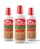 Hello Kids Wild Strawberry Natural Flavor Anticavity Fluoride Rinse - Vegan  Alcohol Free  and SLS Free Mouthwash for Children Age 2 and Up - 16 Ounce (Pack of 3) 3 pack rinse - Buy Online on GoSupps.com