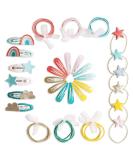 Buy Paper Dragon Special 48 Hair Clips & Ties | Durable Kids' Hair Accessories in Glitter & Fabric | Rainbow Pink for Long & Fine Hair - Buy Online on GoSupps.com