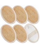 Natural Luffa Body Cloths (6 Pack) - Gentle Skin Peeling & Cleansing Sponge Pads for Sensitive Skin - Eco-Friendly eCommerce Shipping Worldwide - Buy Online on GoSupps.com