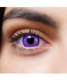 Buy Violet Colored Contact Lenses | Crazy Annual Soft Lenses for Halloween Carnival & Anime - 2 Pieces + Containers - Buy Online on GoSupps.com