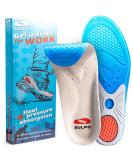 Sulpo Insoles for Plantar Fasciitis & Heel Spur | Silicone Shoe Inserts for Men & Women | Ideal for Sports Work & Everyday Comfort (EU 42-43 / UK 8-8.5) - Buy Online on GoSupps.com