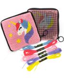 Kids Pre Printed Needlepoint Wallet Kit - Unicorn Embroidery Arts Set - Buy Online on GoSupps.com