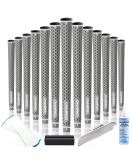 CHAMPKEY Y-360 Rubber Golf Grips 13 Pack with Repair Kits - High Traction Standard Grey Grips - Buy Online on GoSupps.com