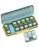 Large Capacity 21 Cells Pill Organizer Waterproof 3x Daily Case for Travel & Everyday Use | Removable 21 Days Pill Storage (Blue - Buy Online on GoSupps.com