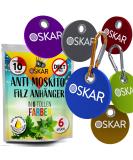 Oskar Mosquito Protection Trailer - Colorful Mixed Set with 6 Felt Trailers & 2 Carabiners | Effective Anti Mosquito Defense for Bags & Backpacks - Buy Online on GoSupps.com