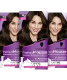 Schwarzkopf Perfect Mousse 365/3-65 Chocolate Brownie Hair Color - Permanent Foam Gray Coverage Intensive Care & Radiant Gloss (93ml) - International Shipping Available - Buy Online on GoSupps.com