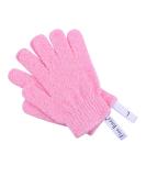 Fine Lines Pink Exfoliating Shower Gloves - Dead Skin Remover & Body Scrub Mitt - Buy Online on GoSupps.com