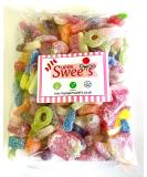 Super Sweets Vegan Fizzy and Sour Jelly Sweet Mix 500g - Buy Online on GoSupps.com