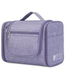 WANDF Large Hanging Toiletry Wash Bag - Purple Organizer for Men and Women | Travel Makeup Cosmetic Case - Buy Online on GoSupps.com