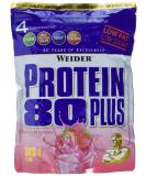 Weider Protein 80 Plus 2-Pack (2 x 500g) Strawberry - High Quality Protein for Optimal Performance - Buy Online on GoSupps.com