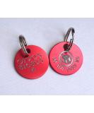 Paradise Pets DO NOT FEED CAT SAFETY ID TAG PERSONALISED ON REVERSE WITH YOUR CHOICE OF TEXT - RED WITH FOOD BOWL MOTIF - Buy Online on GoSupps.com