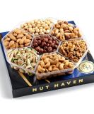 Holiday Nuts Gift Basket - Fresh Dry Roasted Salted Gourmet Nuts Gift Basket - Fantastic Food Gift Basket for Men, Women, Family, Birthday, Adults, Christmas, Thanksgiving, Fathers Day, Mothers Day - Buy Online on GoSupps.com