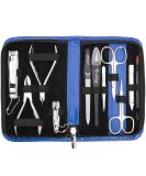 3 Swords Germany Manicure Pedicure Set Kit - Blue Synthetic Leather - Premium Quality by 3 Swords - Buy Online on GoSupps.com