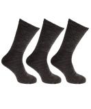 Mens Diabetic Extra Wide Socks - 3 Pack, Charcoal, Size 7-12 US | Lambs Wool Blend - Buy Online on GoSupps.com