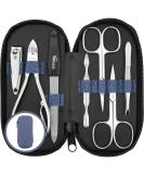 Marqus 7-Piece Manicure Set for Men & Women - Solingen Quality Nail Care with Tongs - Stylish Synthetic Leather Case - Made in Germany - Buy Online on GoSupps.com