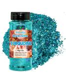 Holographic Ice Blue Glitter for Face Body Nail Art & DIY - Perfect for Makeup Hair Slime & Tinkering - Buy Online on GoSupps.com