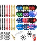 CyeeLife Dart Accessories Set - Flights, Shafts, Sharpener & Tools Kit - Buy Online on GoSupps.com