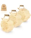 Almooni Mini Natural Loofah Sponge - Real Egyptian Shower Exfoliating Loofah - Small Loofah Scrubber for The Perfect Grip - Buy Online on GoSupps.com