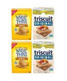 Wheat Thins & Triscuit Original Crackers Variety Pack - 4 Boxes | Delicious Snack Combo - Buy Online on GoSupps.com