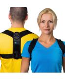 Back Brace Posture Corrector for Men & Women - FSA/HSA Approved Includes 80 Exercise Videos Dual Adjustment System for Pain Relief | One Size Fits Most - Buy Online on GoSupps.com