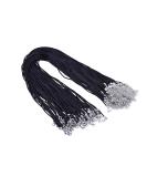KONMAY 50pcs Black Satin Silk Necklace Cord 2.0mm/18'' with Extension Chain - Lead & Nickel Free - Buy Online on GoSupps.com