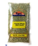 Rani Fennel Seeds (Saunf Sabut) Whole Spice 3.5oz (100g)  All Natural | Gluten Friendly | NON-GMO | Vegan | Indian Origin Fennel Seeds (Bag) 3.5 Ounce (Pack of 1) - Buy Online on GoSupps.com