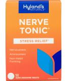Hyland's Nerve Tonic Stress Relief Tablets, Natural Relief of Restlessness, Nervousness and Irritability Symptoms, Non-Habit Forming, 50 Count 50 Tablets - Buy Online on GoSupps.com