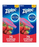 Ziploc Gallon Food Storage Bags with Grip 'n Seal Technology - 150 Count (2 Packs) | Easy Open and Close | Transparent - Buy Online on GoSupps.com
