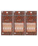 Halloween Nails Gold Finger Gel Glam Design Nails (3 PACK) 24 Count (Pack of 3) - Buy Online on GoSupps.com