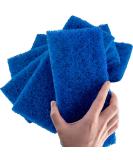 Medium Duty XL Blue Scouring Pad 5 Pack. 10 x 4.5in Large Multipurpose Nylon Scrubbing Sponges. Clean Kitchens, Bathrooms, Counters and Floors to Erase Grime and Make Surfaces Sparkle - Buy Online on GoSupps.com