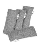 4 Pack Natural Activated Bamboo Charcoal Bags - Air Purifying for Home, Car, Shoes, Closets - Odor Eliminator & Absorber - Buy Online on GoSupps.com