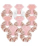 8 Pack Bridesmaid Proposal Hair Ties - Bachelorette Party Favors in White & Champagne - Buy Online on GoSupps.com