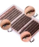 JIMIRE 300Pcs Brown Lash Clusters - Fluffy Wispy Eyelash Extensions D Curl 30D/40D/50D - DIY False Eyelashes Pack - Buy Online on GoSupps.com