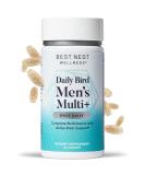 Daily Bird Men's Multivitamin with Probiotics & Methylfolate B12 Organic Blend | 30 Ct | Includes Smart Brain Guide - Buy Online on GoSupps.com