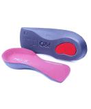 PRO 11 WELLBEING 3/4 Insoles for Plantar Fasciitis & Over-Pronation - Size 11/13 UK Pink - Buy Online on GoSupps.com