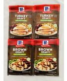 McCormick Gluten Free Gravy Mix Bundle - Turkey & Brown Gravy Mixes - 0.88 oz (Pack of 4) - Buy Online on GoSupps.com