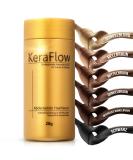 Keraflow Premium Hair Fiber & Scatter Hair for Instant Hair Loss Coverage - 28g Dark Gray - Ideal for Men & Women - Buy Online on GoSupps.com