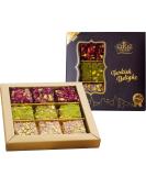 Cerez Pazari Turkish Delight Pistachio Rose & Pomegranate 8.8 oz Luxury Gift Box | Assorted Gourmet Vegan Lokum Candy - Buy Online on GoSupps.com
