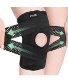 ihuan Knee Braces - Open Patella Compression Sleeve for Meniscus Tear, MCL, ACL, Arthritis - Adjustable Straps for Knee Pain Relief - Black, Medium - Buy Online on GoSupps.com