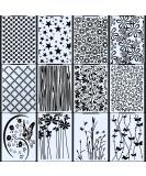 12 Pieces Embossing Folders DIY Craft Template Stencil Butterfly Star Embossing Templates Paper Card Decorating Mold Scrapbook Album Making Tool for Card Scrapbook DIY Craft  11.7 x 3.9 Inch - Buy Online on GoSupps.com