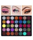 MEICOLY 35 Colors Glitter Eyeshadow Palette - Long Lasting, Waterproof, Pressed Pigmented Minerals for Shimmer Eye Makeup - 35 Shades in 01 Palette - Buy Online on GoSupps.com