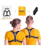 HEMERA Posture Corrector for Back Neck & Shoulder Pain Black XS-M | Ultimate Back Support Against Tension - Buy Online on GoSupps.com