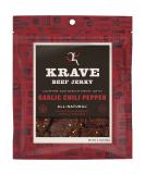 KRAVE Beef Jerky - Garlic Chili Pepper, 2.7 oz | Gourmet Protein Snack - Buy Online on GoSupps.com