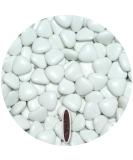 One -in chocolate heart 500g approx. 245 pcs gloss med.Guardian wedding chocolate chocolate lenses dark baptism heart candy bar candy wedding almond baptismal tanks heart drages white 500 g (1 Pack) - Buy Online on GoSupps.com