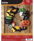 Bucilla Felt Applique Wall Hanging Wreath Kit  17 by 17-Inch  Witch's Brew Black - Buy Online on GoSupps.com