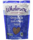 Wholesome Sweeteners Fair Trade Organic Dark Brown Sugar 24 Ounce Pouch 1.5 Pound (Pack of 1) - Buy Online on GoSupps.com