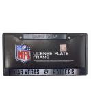 NFL Las Vegas Raiders Premium Long Lasting Anodized Chrome Plated Zinc Alloy Team License Plate Frame - 2 Screw Hole Tag Holder with Highlighted Team Pride and Team Cheer - Buy Online on GoSupps.com
