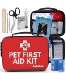 Dog First Aid Kit - Pet First Aid Supplies with Tick Remover, Slip Leash & 53 Essential Pieces for Home, Office, Car & Travel - Buy Online on GoSupps.com